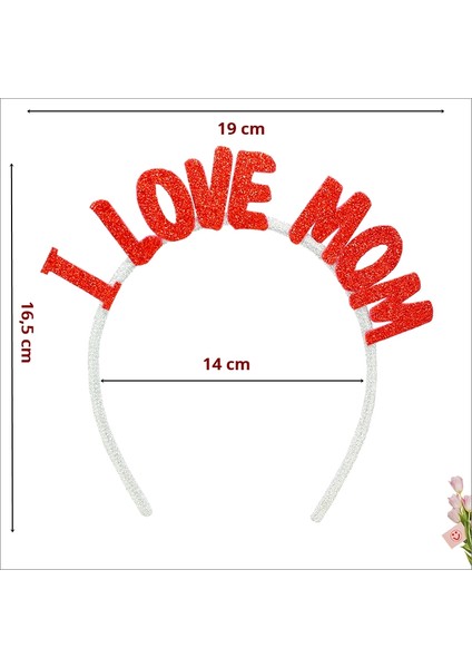 I Love Mom Taç - Kırmızı fiyatları