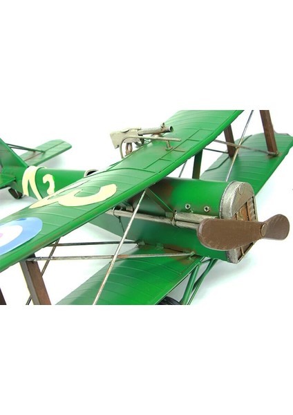 Metal Uçak Çift Kanatlı Biblo Dekoratif Hediyelik modelleri