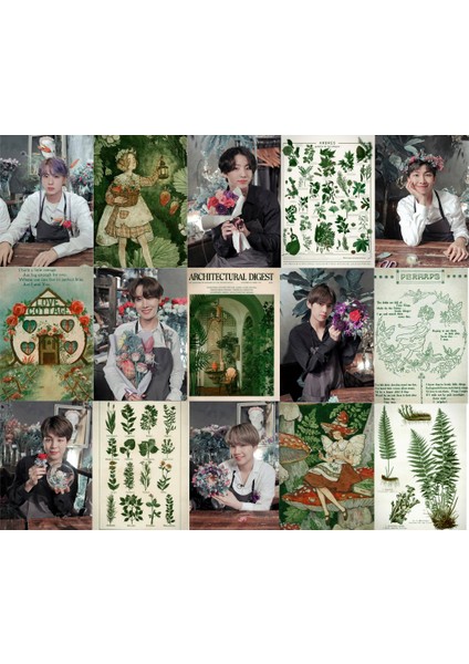 Bts Kpop Fairycore Poster Duvar Kağıdı Seti