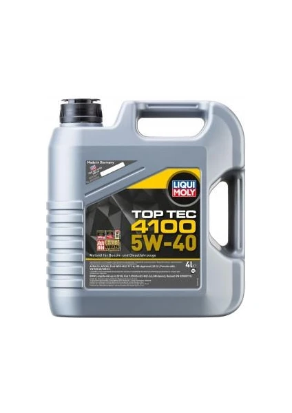 Liqui Moly Top Tec 4100 5W-40 4 Litre Motor Yağı ( Üretim Yılı: 2023 )