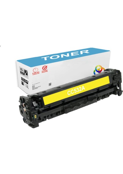 Hp 304A - CC533A - Hp Colorlaserjet CM2320FXI Sarı Uyumlu Muadil Toner