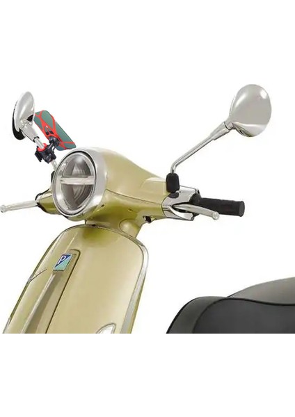 Vespa - Piaggio Uyumlu Ayna Bağlantılı Telefon Tutucu