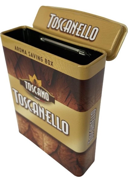 Toscanello Metal Kılıf 5 Adet Kapasiteli Şık Tasarım 94 x 69 x 23 mm modelleri