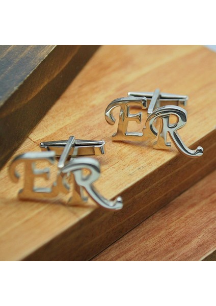 925 Ayar Harfli Kol Düğmesi
