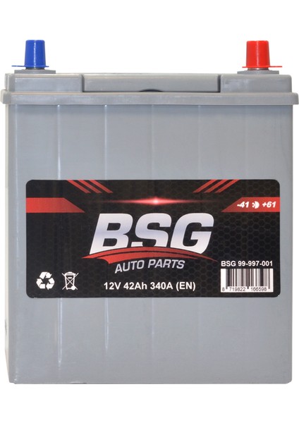 12V 42Ah Ns40 Düz Starter Akü ( Üretim Tarihi: 2021 )