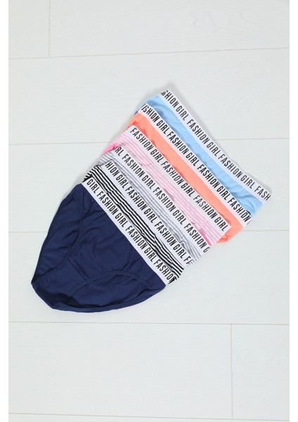 Renkli Kadın Desenli 6'lı Bikini Külot fırsatları