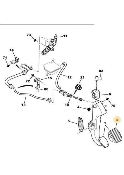 Debriyaj Pedal Lastik
