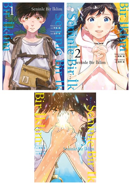 Seninle Bir Iklim 1-2-3. Ciltler Manga Seti - Makoto Şinkai