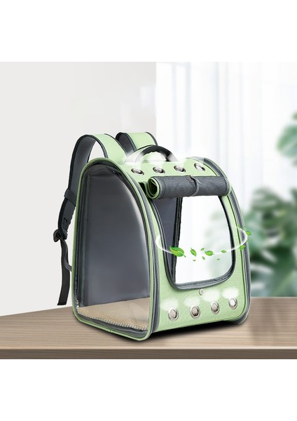 Ldlc QS-027 Şeffaf Pvc Oxford Bez Sırt Çantası Pet Köpek Kedi Omuzları Çanta Seyahat Pet Taşıyıcı - Pembe (Yurt Dışından) modelleri