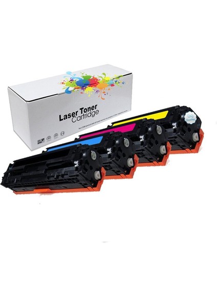 Hp 203A-CF540A-41A-42A-43A|HP Color Laserjet Pro M254NW-T6B59A-M254DW-T6B60A Cmyk Muadil Toner Seti