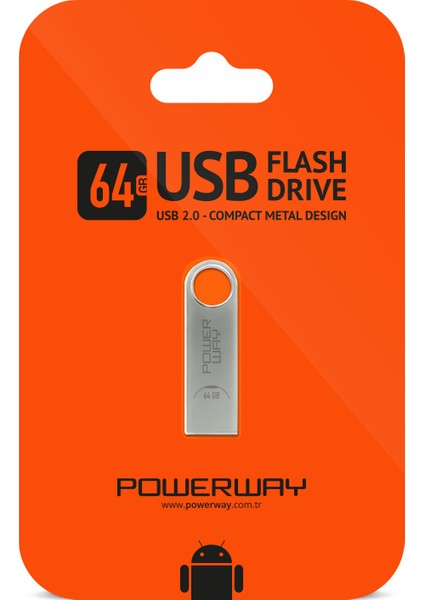 64 GB Metal Flash Bellek Metal Tasarım Usb Bellek The Latest Tecnology Chipset Data Traveler