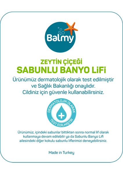 Zeytin Çiçeği Sabunlu Banyo Lifi 2'li