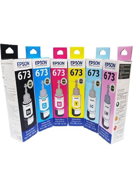Epson 673 Serisi 6lı Mürekkep Seti L800