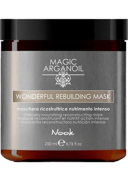 Yetersiz Beslenen Saçlar Için Maske 250 ml (Vegan) Wonderful Serisi
