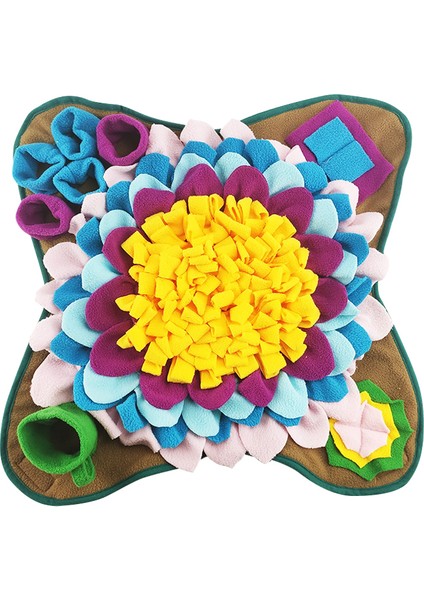 Interaktif Bulmaca Besleme Mat Zenginleştirme Oyuncaklar Snuffle Mat Yavaş Besleyici Kediler Köpekler İçin 45 x 45 cm. (Yurt Dışından)