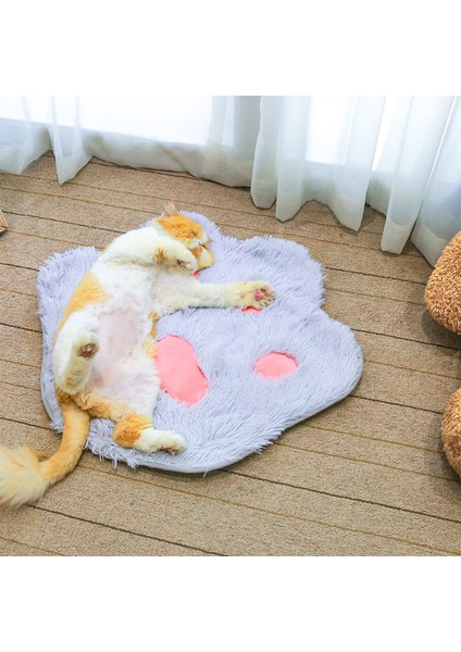 TG-PB0102 Sevimli Paw Şekli Peluş Pet Pad Yumuşak Sıcak Köpek Kedi Dinlenme Uyku Pedi Paspası - Gri (Yurt Dışından) indirimleri