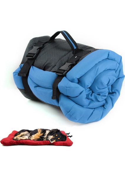 Su Geçirmez Mat Köpekler İçin Pet Köpek Yatak Battaniye Kediler Kanepe Tur Kamp Temizlenmesi Kolay - Mavi (Yurt Dışından)