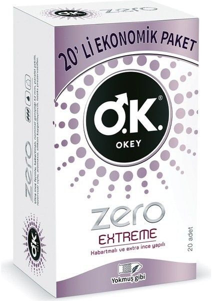 Zero Extreme Prezervatif 20'li