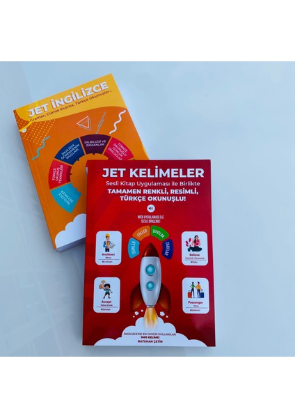 Jet Ingilizce Eğitim Seti - Sesli Kitap ( Mobil Uygulama ve Kitaplar ) Batuhan Çetin