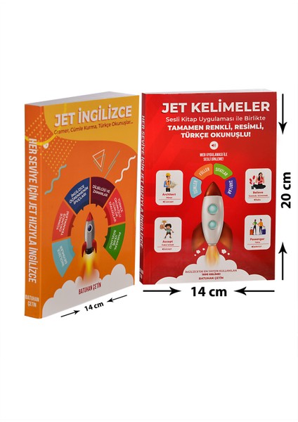 Jet Ingilizce Eğitim Seti - Sesli Kitap ( Mobil Uygulama ve Kitaplar ) Batuhan Çetin