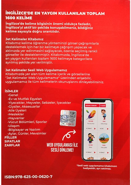 Jet Ingilizce Eğitim Seti - Sesli Kitap ( Mobil Uygulama ve Kitaplar ) Batuhan Çetin