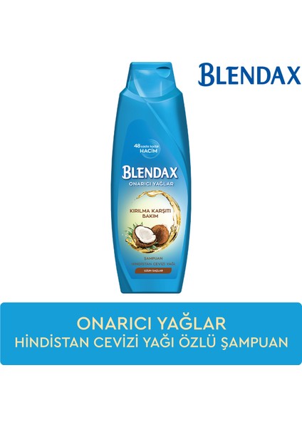 Kırılma Karşıtı Bakım - Onarıcı Yağlar Hindistan Cevizi Yağı Şampuan 500 ml