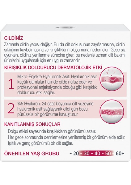 Lift + Superfiller Gece Yüz Kremi 50 ML