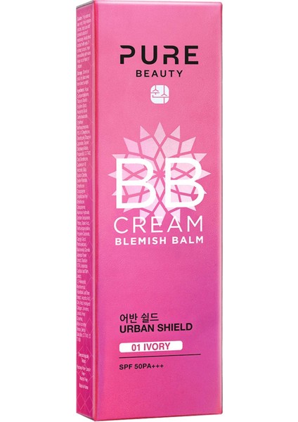 Pure Beauty EKS Ticaret Pure Beauty Bb Cream Spf50 Pa+++ Ivory 30 Ml