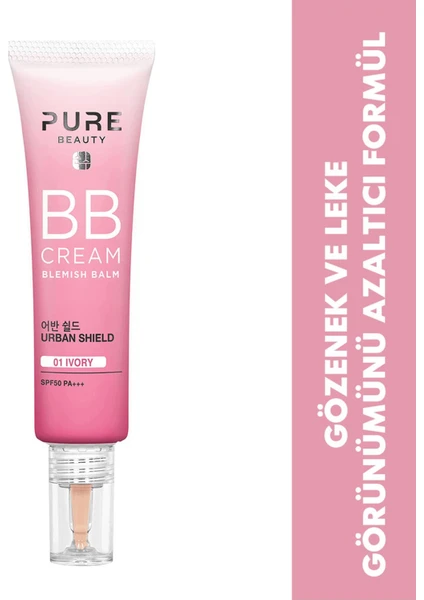 Pure Beauty EKS Ticaret Pure Beauty Bb Cream Spf50 Pa+++ Ivory 30 Ml