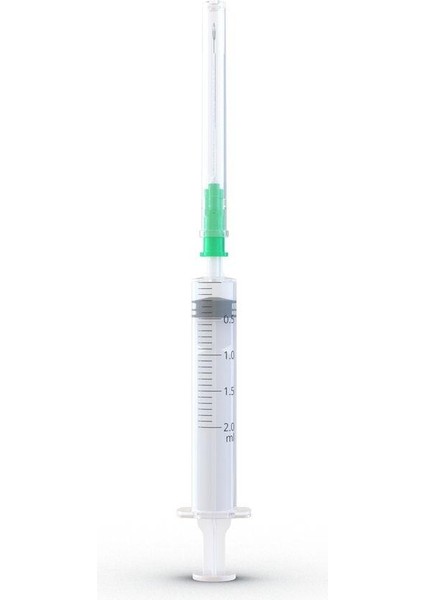 2 ml 3parça 21G 0.80X38MM Enjektör - 100LÜ