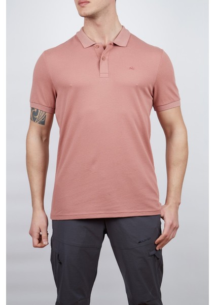 Roc Erkek Polo T-Shirt Gül Kurusu
