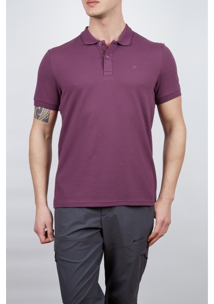 Roc Erkek Polo T-Shirt Mürdüm