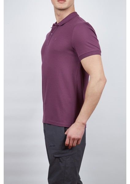 Roc Erkek Polo T-Shirt Mürdüm