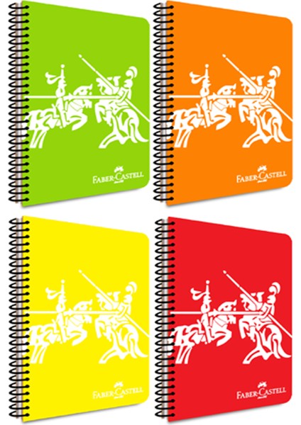Faber Castell Canlı Renkler1 Spiralli A4(21X29.7CM) Pp(Plastik) Kapak 80 Yaprak Çizgisiz Defter 1 Adet fiyatları