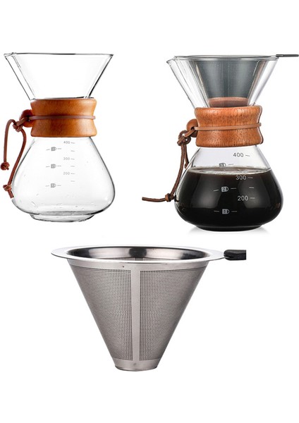 Kahve Makinesi Üzerine Dökün 14OZ Paslanmaz Çelik Filtreli (Yurt Dışından)