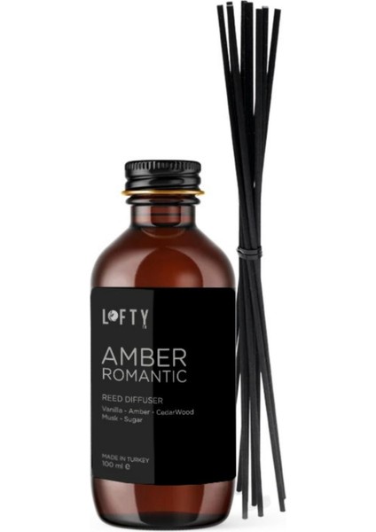 Amber Romantik Bambu Çubuklu Oda Kokusu 100 ml