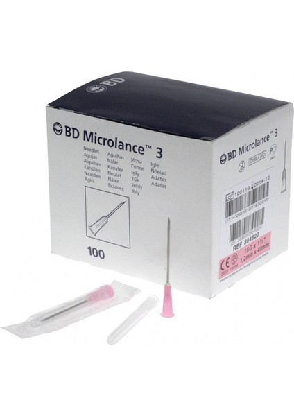 Enjektör Iğnesi Bd Microlance 304622 18G 1/½"1.2X40MM Pembe
