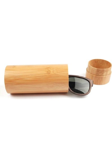 Bamboo Cylinder Glasses Case Bamboo Wooden Sunglasses Case (Primary Color Bamboo) (Yurt Dışından)