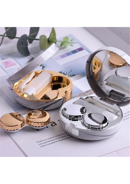 Marbling Plating Color Lens Case Glasses Box (Rose Gold) (Yurt Dışından) modelleri