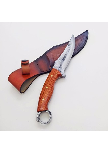 Hakiki Dövme Çelik - El Yapımı Av Bıçağı - Kamp Bıçağı - Bushcraft modelleri
