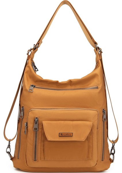 Saten Kumaş Hem Sırt Hem De Omuz Çantası