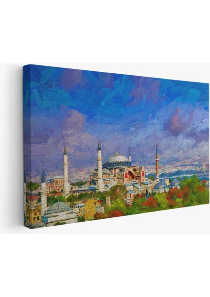 Ayasofya Camii Yağlıboya Görünüm Kanvas Duvar Tablosu fiyatları