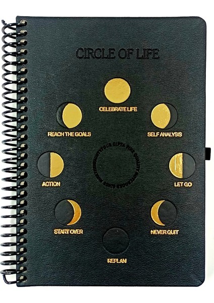 Circle Of Life Çizgili Defter 17X24CM 120 Yaprak