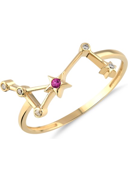 Terazi Burcu Gümüş Yüzük YZFG.106