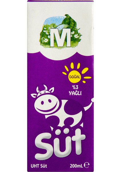 Uht Yağlı Süt 200 ml