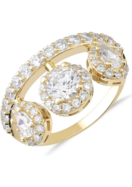 Preciosa Zirconia Taşlı Gümüş Fantazi Yüzük YZG.397
