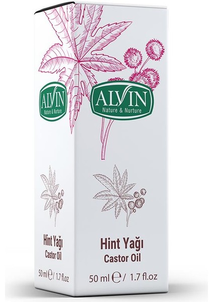 Hint Yağı (Castor Oil), Soğuk Sıkım, %100 Saf ve Doğal, 50 ml