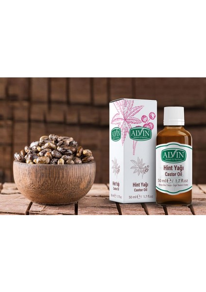 Hint Yağı (Castor Oil), Soğuk Sıkım, %100 Saf ve Doğal, 50 ml