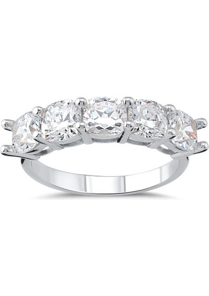 Preciosa Zirconia Taşlı Gümüş Beştaş Yüzük YZG.377 fiyatları