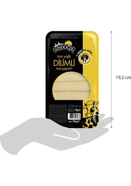 Dilimli Tost Peyniri 75 gr 3'lü
